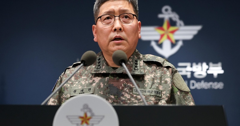 합참, 지뢰 폭발 사고 브리핑