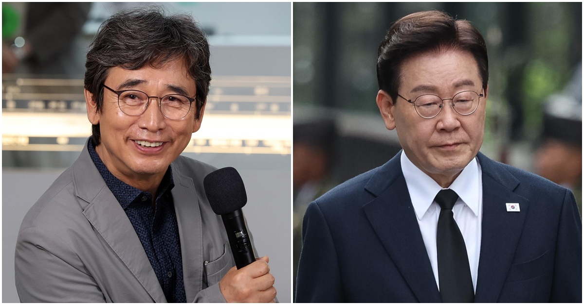 유시민 작가(왼쪽)와 이재명 대통령. / 뉴스1