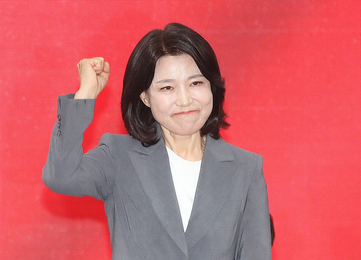 이진숙 국민의힘 의원 자료 사진. 이 의원은 역사 왜곡 논란이 일고 있는 영화 '암살자(들)'과 관련해