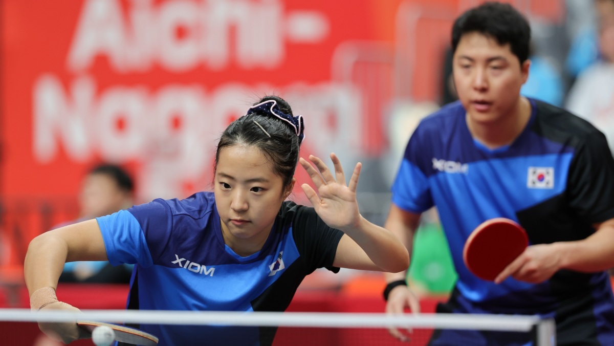 2026 아이치·나고야 아시안게임 탁구 혼합복식 대한민국 임종훈-신유빈 / 연합뉴스
