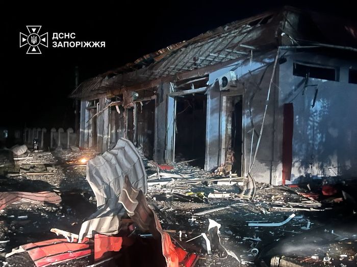지난 22일(현지 시간) 우크라이나 자포리자의 한 가옥이 러시아의 공습을 받아 파괴돼 있다.(자료 사진)ⓒ자포리자=AP/뉴시스