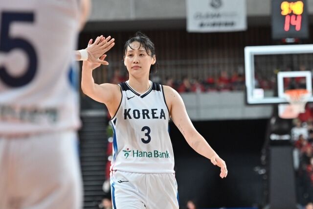강이슬은 휴식을 취했다. /Japan Basketball Association 제공