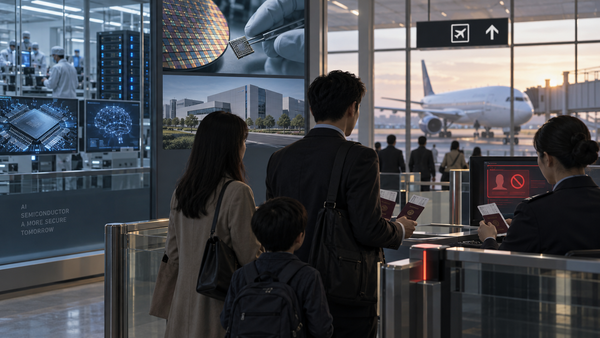 중국이 민간기업의 핵심 인공지능(AI)·반도체 인력을 대상으로 시행해온 출국 제한을 배우자와 자녀 등 가족으로 확대하고 있다. / 챗GPT 생성 이미지