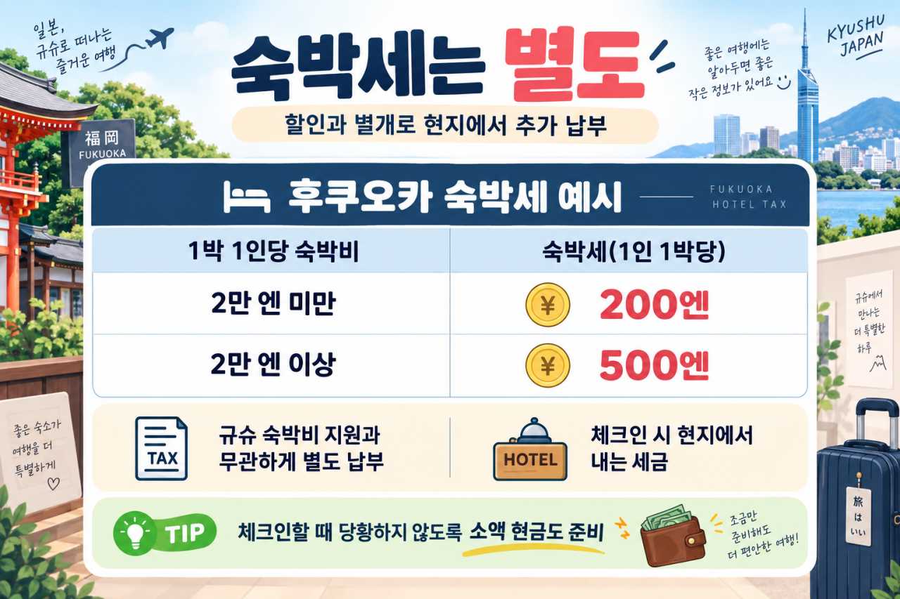 숙박세는 별도