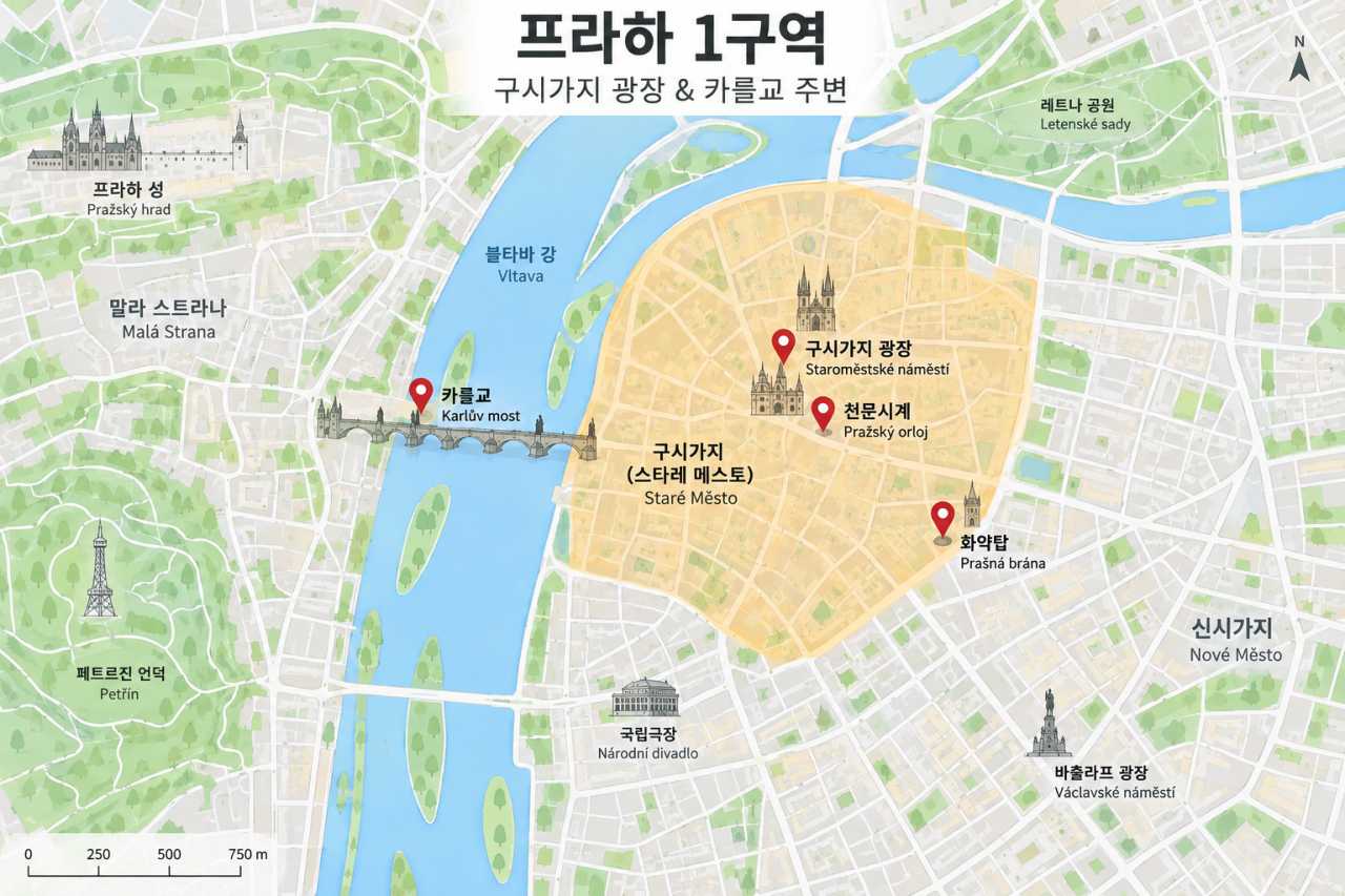 구시가지 광장 & 카를교 주변 / ⓒ인포매틱스뷰