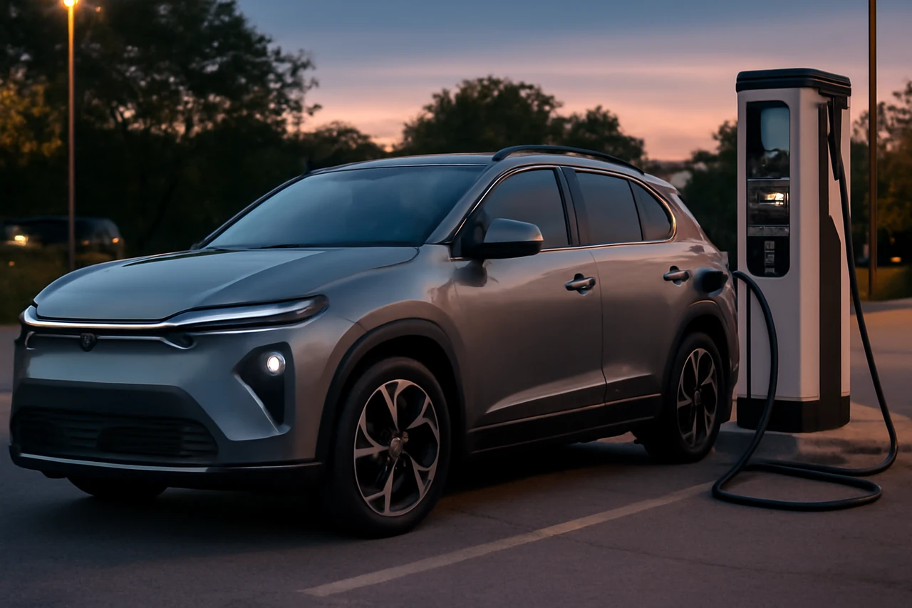 전기 SUV 충전 장면 / AI 생성 이미지