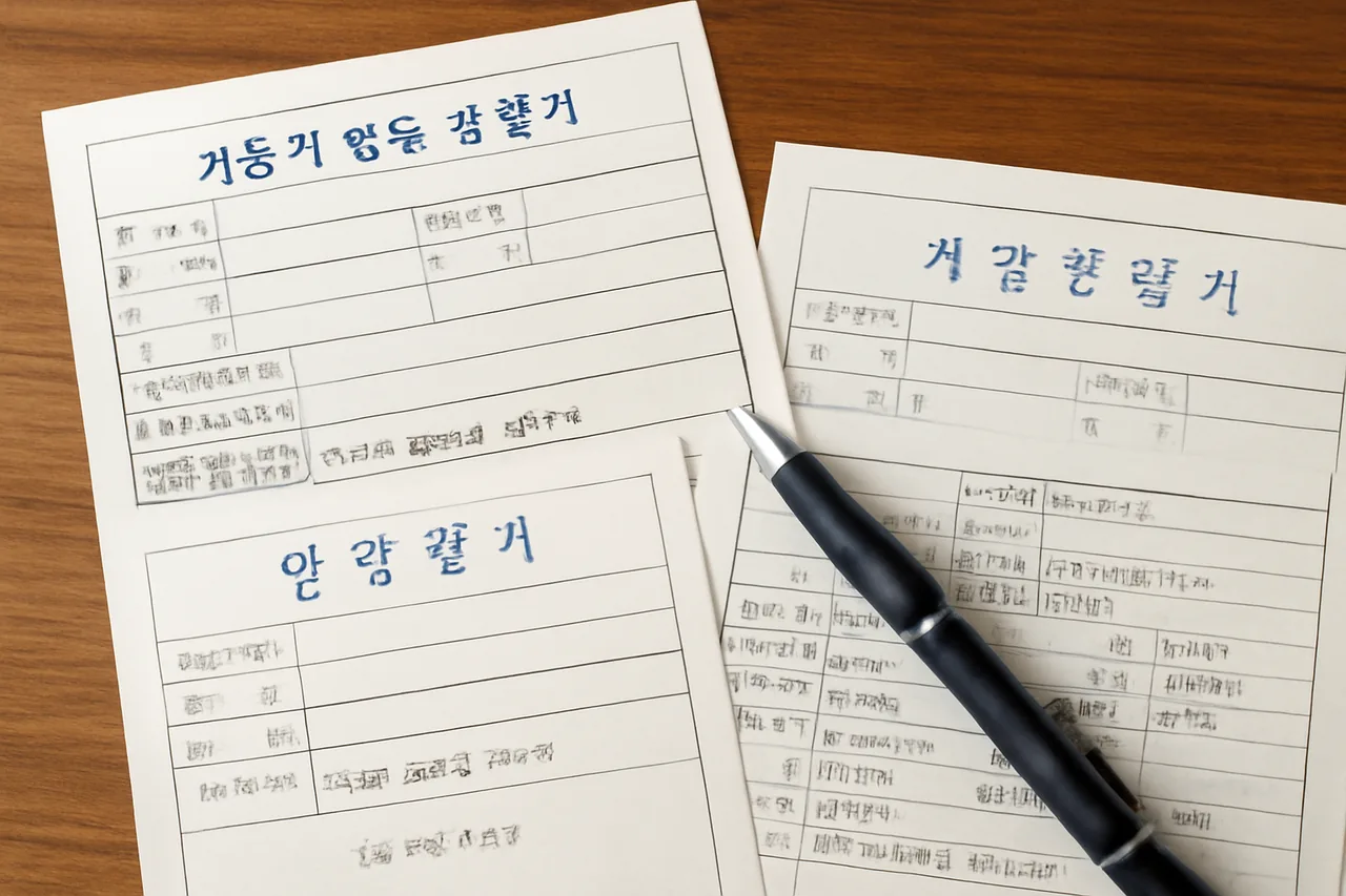 매매 계약 서류 / AI 생성 이미지