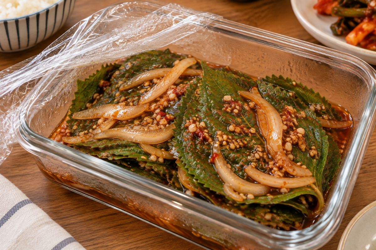 완성된 깻잎장 / 기사 이해를 돕기 위한 AI이미지