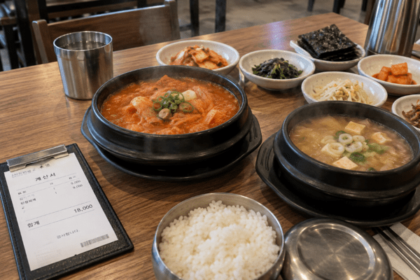 김치찌개와 된장찌개 / 기사 이해를 돕기 위한 AI 이미지