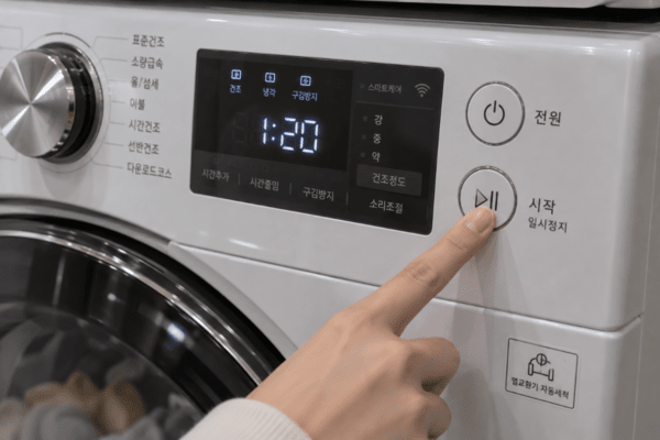 건조기 전원을 끄고있다 / 기사 이해를 돕기 위한 Ai이미지