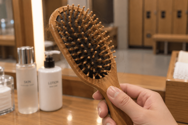 공용 빗은 각종 이물질과 노폐물 위험이 크다 / 기사 이해를 돕기 위한 AI이미지