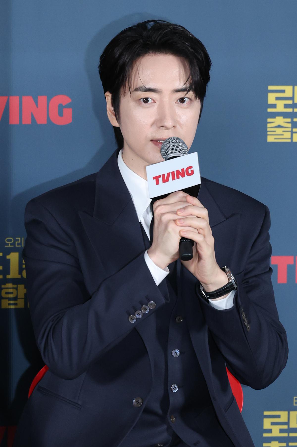 배우 이준혁 8일 서울 용산구 CGV아이파크몰에서 열린 티빙 오리지널 '로또 1등도 출근합니다' 제작발표회