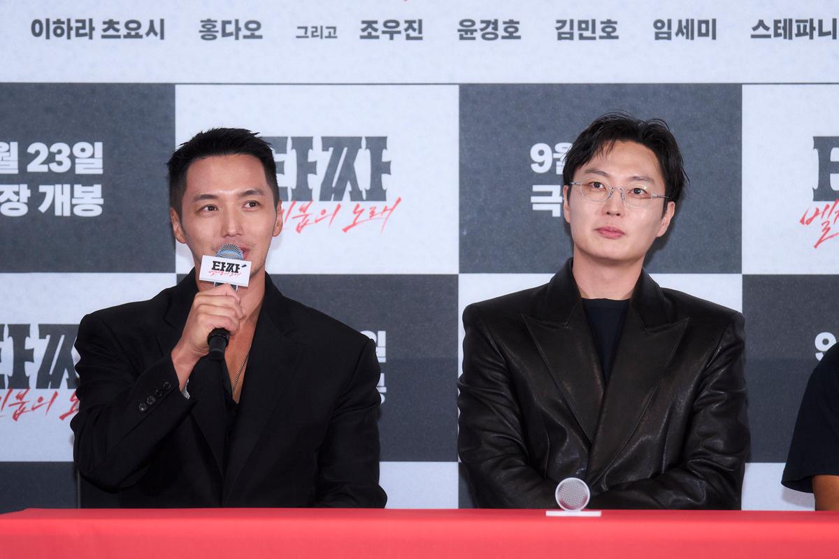 〈타짜: 벨제붑의 노래〉 기자간담회 현장(사진제공=CJ ENM)