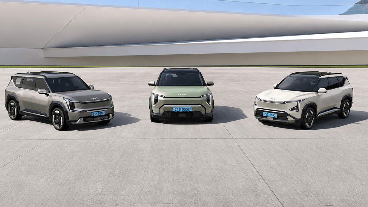 좌측부터 기아 EV9·EV3·EV5 / 사진=기아
