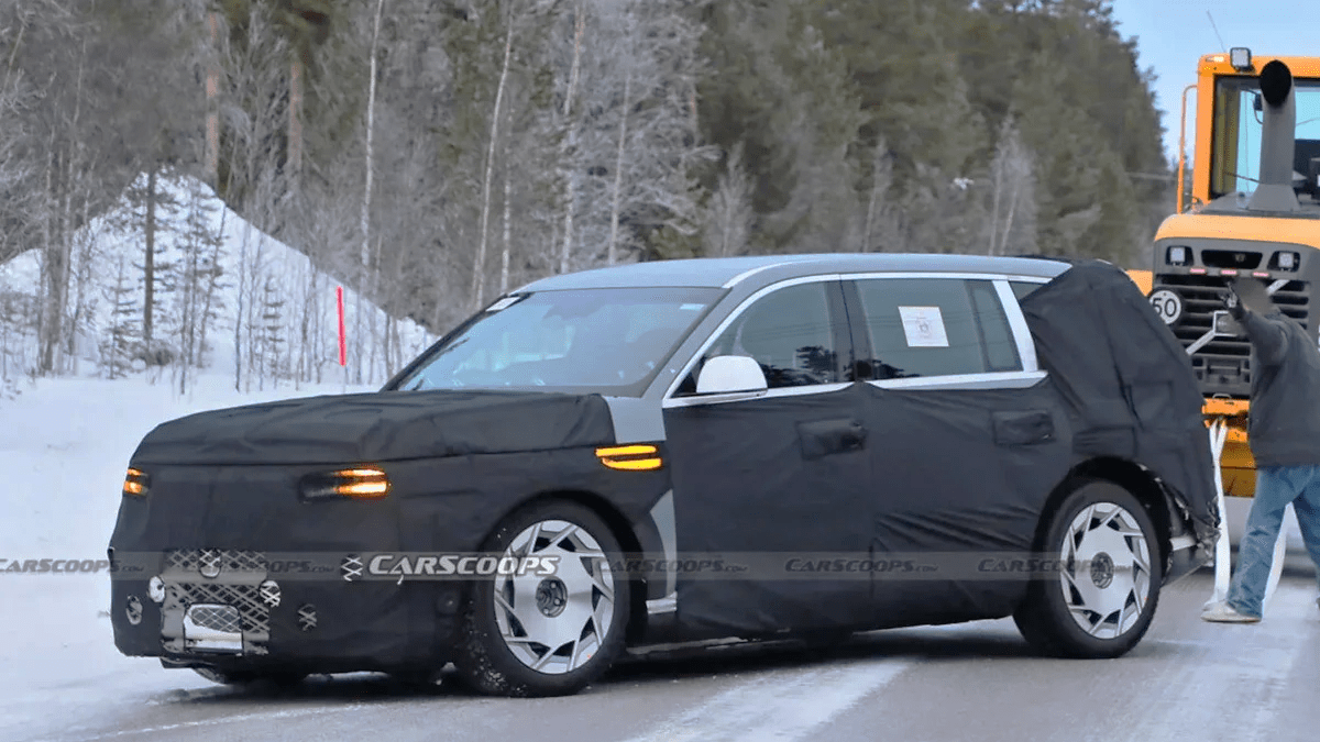 제네시스 GV90 스파이샷 / 사진=Carscoops