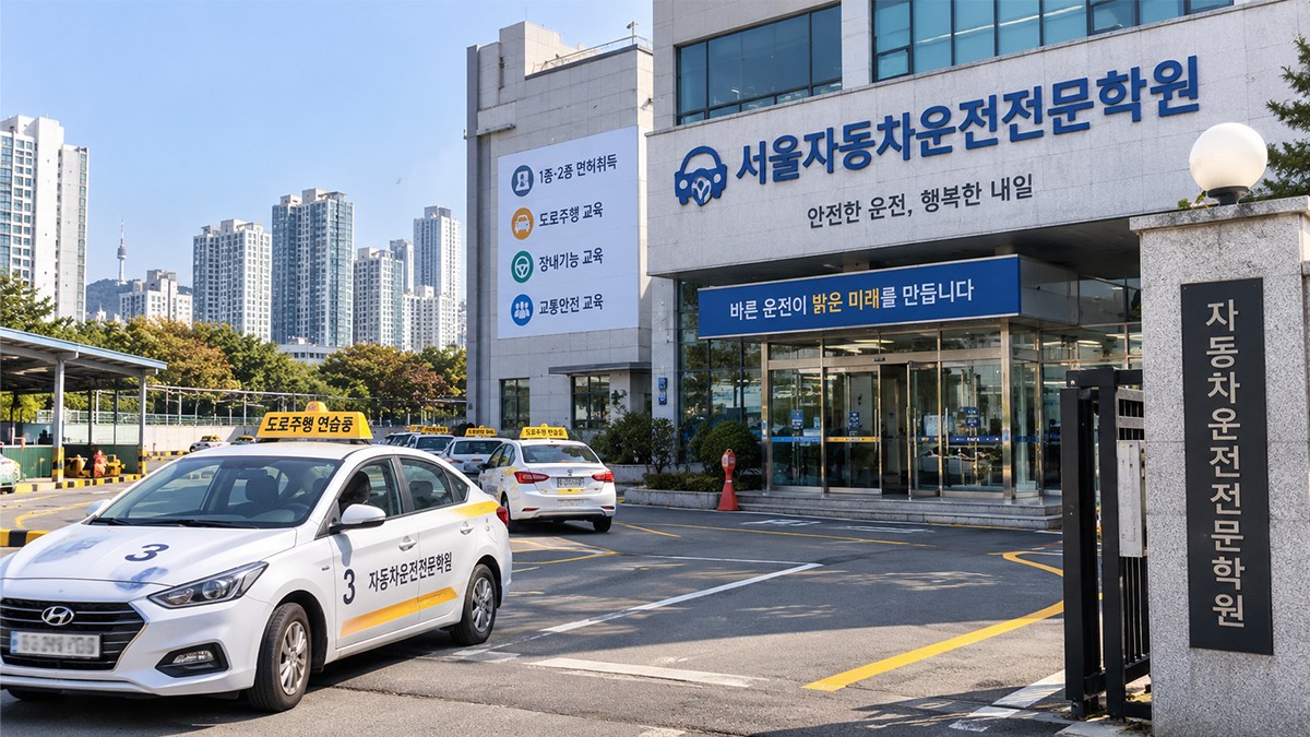 서울에 위치한 자동차운전전문학원