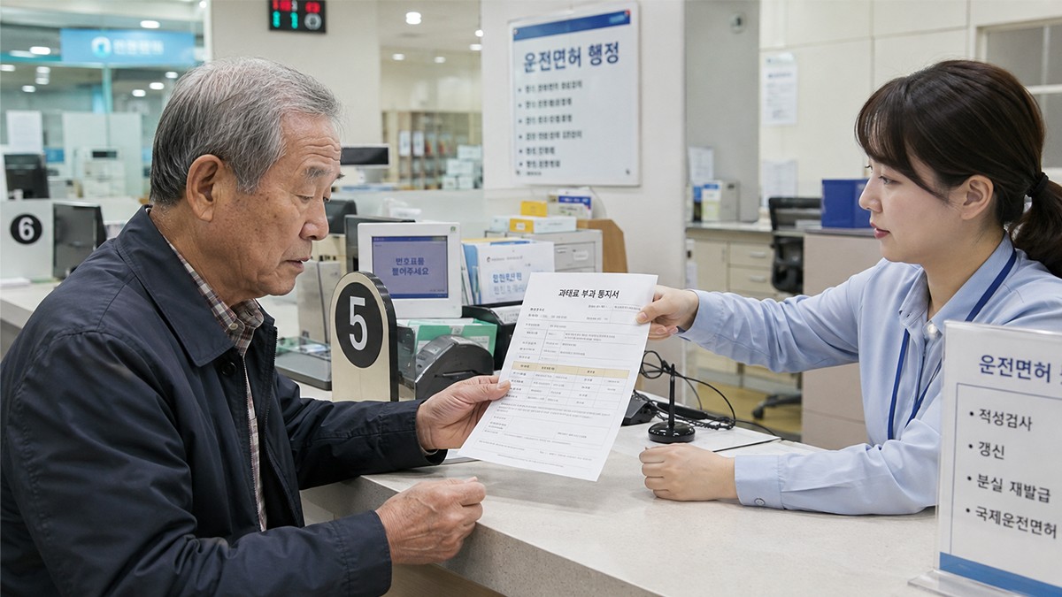 적성검사 기한을 넘겨 과태료 3만원 부과 / 사진=오토센티널 AI