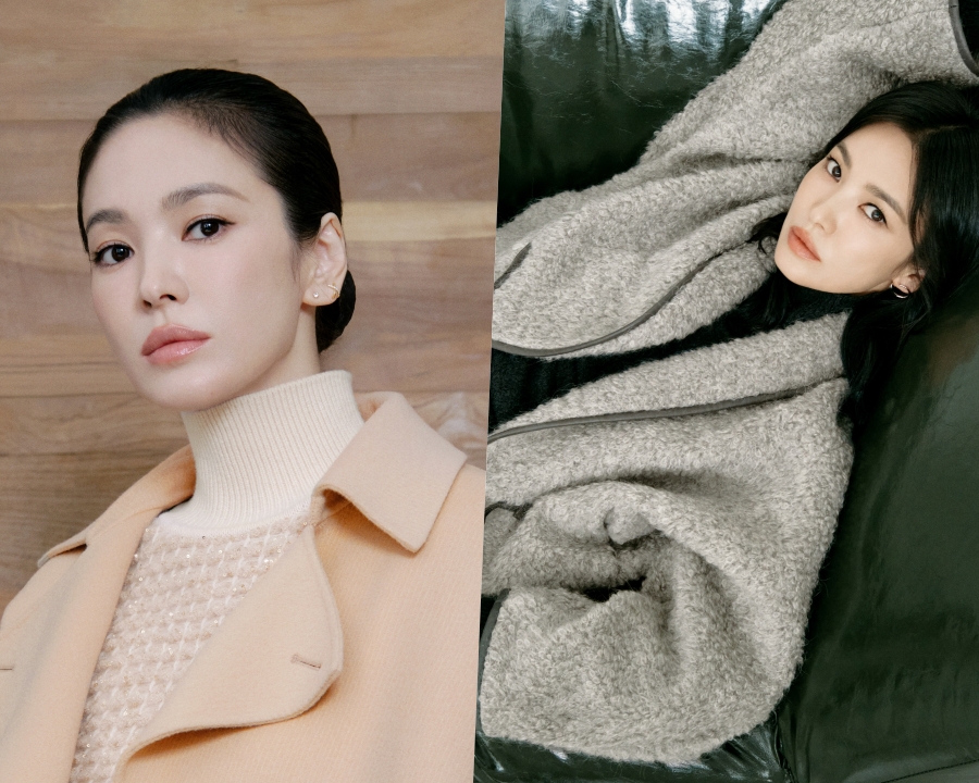송혜교, 깐달걀 같은 올백 헤어도 예뻐…완판 예감 겨울 여신