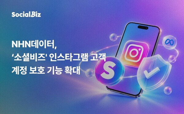 NHN데이터는 자사 마케팅 솔루션 ‘소셜비즈(SocialBiz)’에 계정 보호 기능을 확대 적용하며, 고객들의 운영 안정성을 보다 강화했다. /NHN