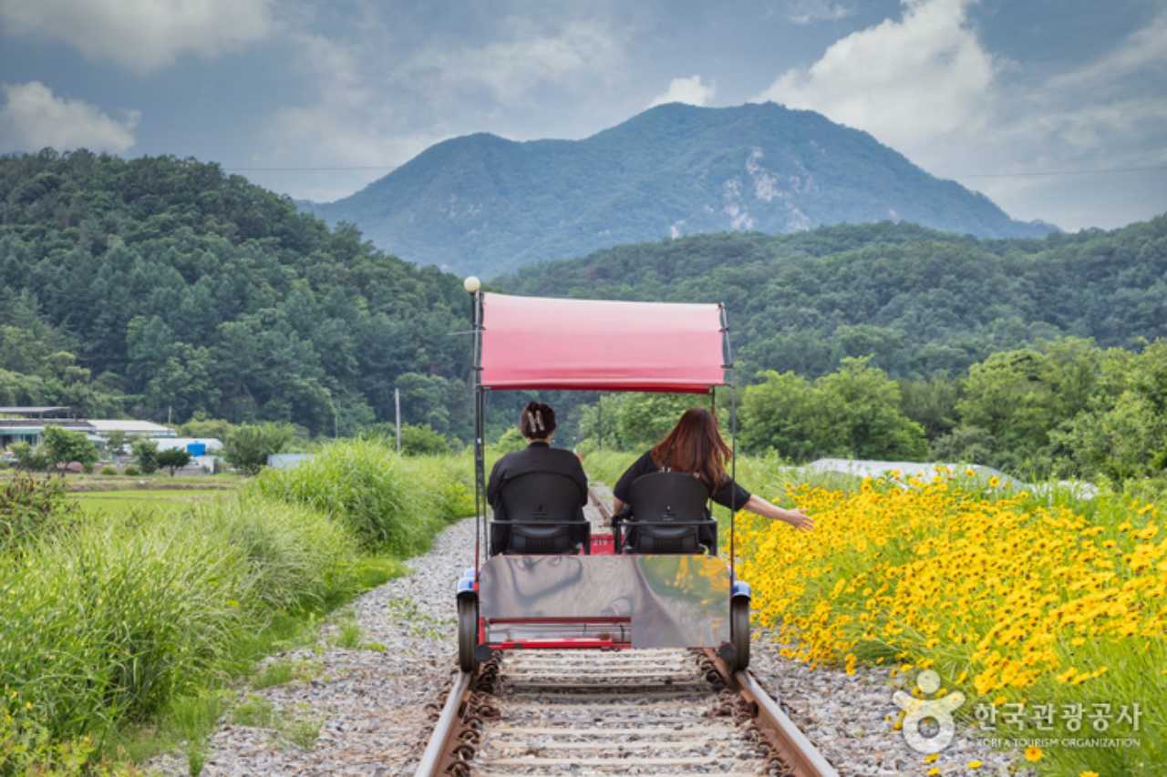 춘천 당일치기 추천 여행지, 김유정 레일바이크 / 사진=한국관광공사