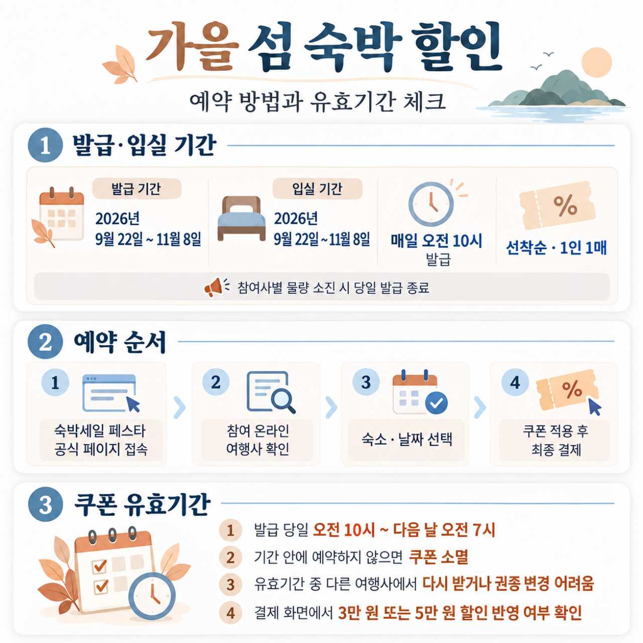 유효기간 내 예약해야합니다