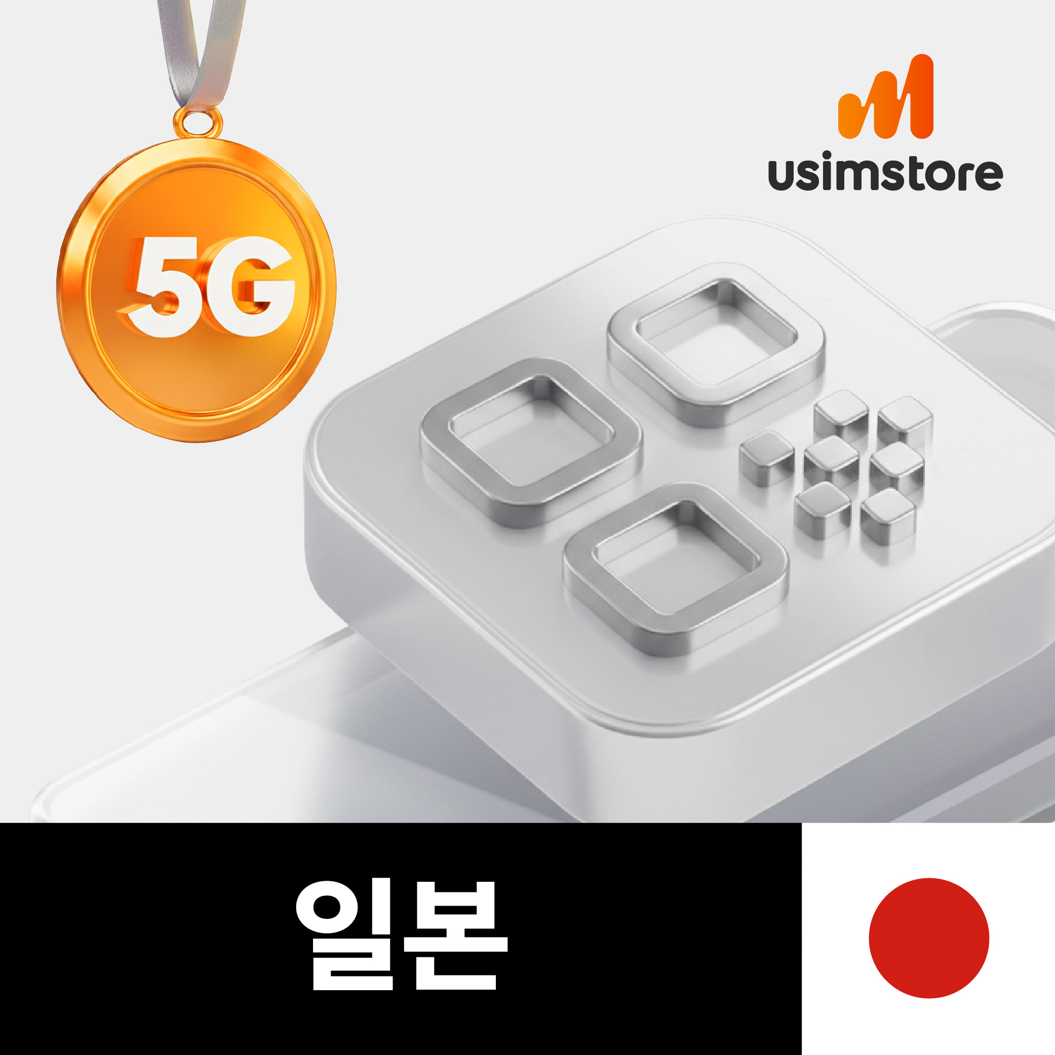 일본이심 5G 데이터무제한 4일 도쿄 후쿠오카 오사카 KDDI AU 로컬망 eSIM