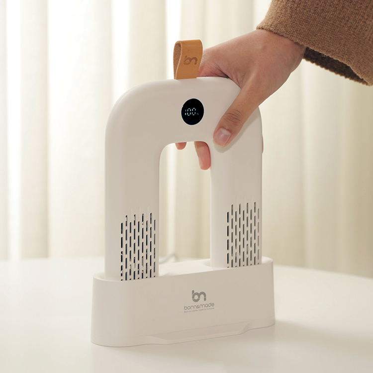 [단품] 본앤메이드 브리즈케어 휴대용 신발살균건조기 풀패키지 P300Pro 2세대 1켤레, 크림화이트