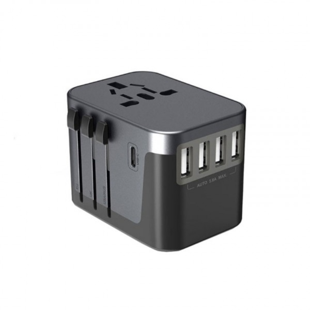 유럽 여행 플러그 110V 변환 멀티 어댑터 USB 5포트 5.6A 출력 해외 전원