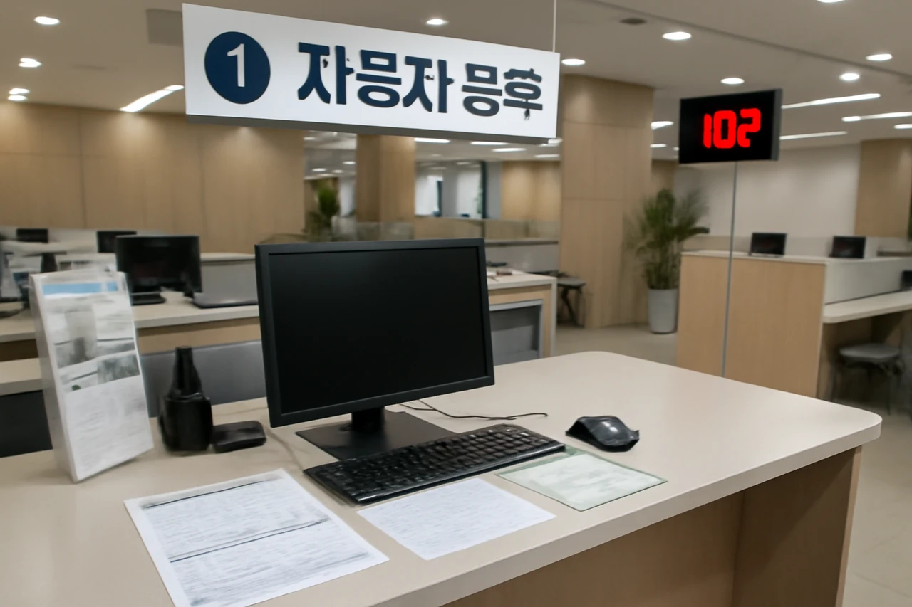 차량등록사무소 창구 / AI 생성 이미지