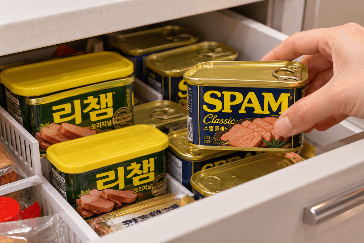 스팸과 리챔 사진 / 기사 이해를 돕기 위한 Ai 이미지