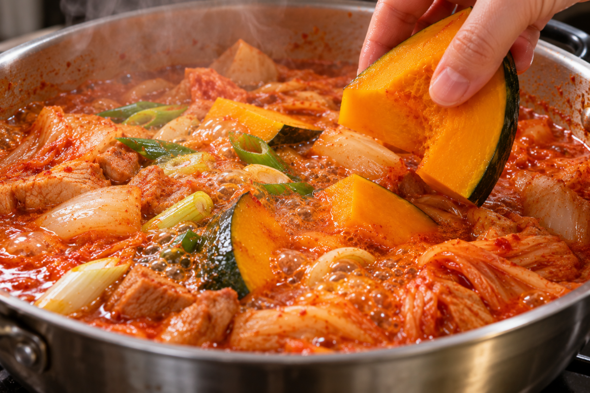 호박 김치찌개 / 기사 이해를 돕기 위한 Ai 이미지