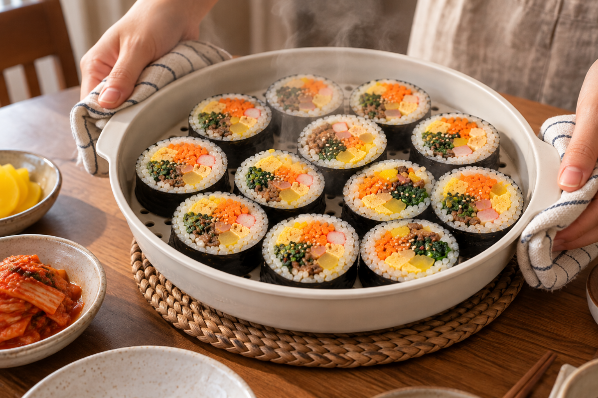 잘 데워진 김밥 / 기사 이해를 돕기 위한 Ai 이미지