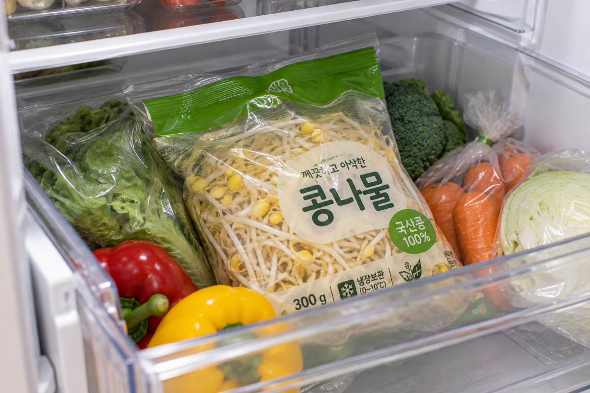 냉장고에 보관중인 콩나물 / 기사 이해를 돕기 위한 Ai 이미지