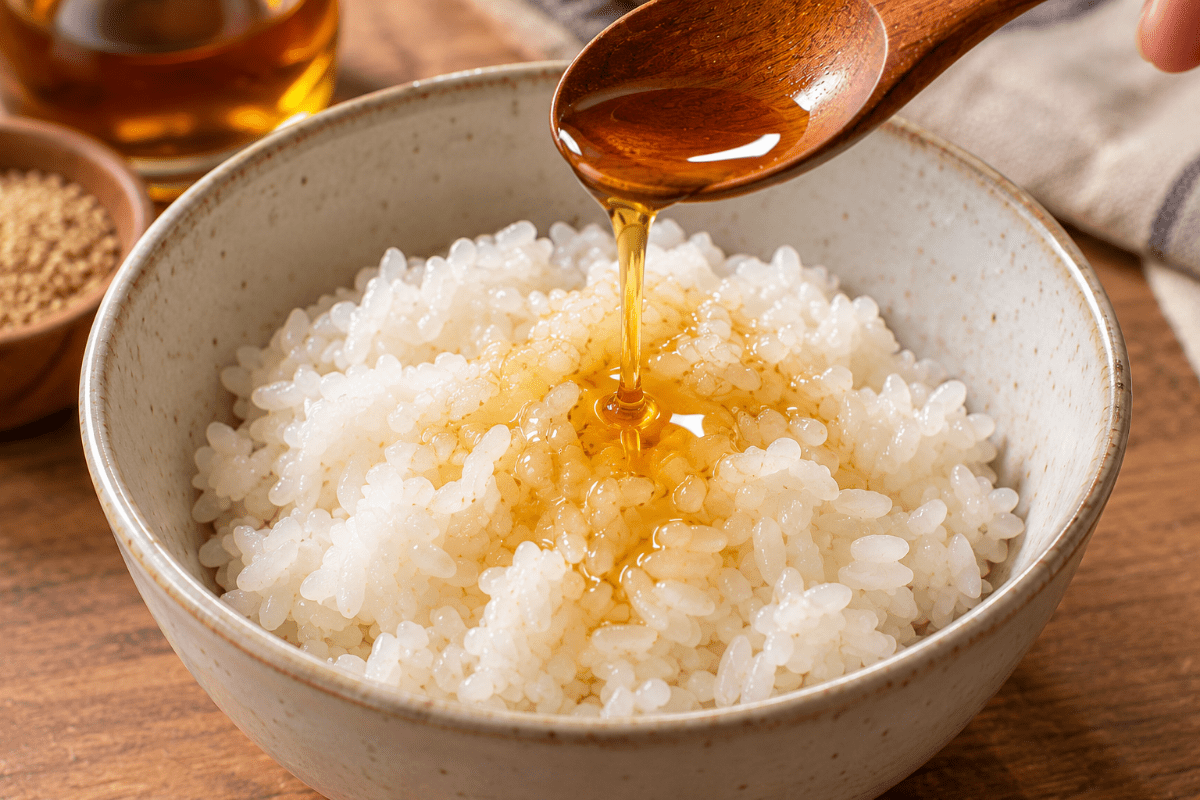 밥에 맛소금과 참기름을 뿌려준다 / 기사 이해를 돕기 위한 Ai 이미지