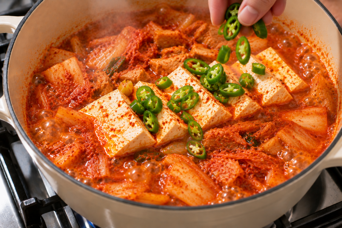 완성된 김치찌개 / 기사 이해를 돕기 위한 AI이미지