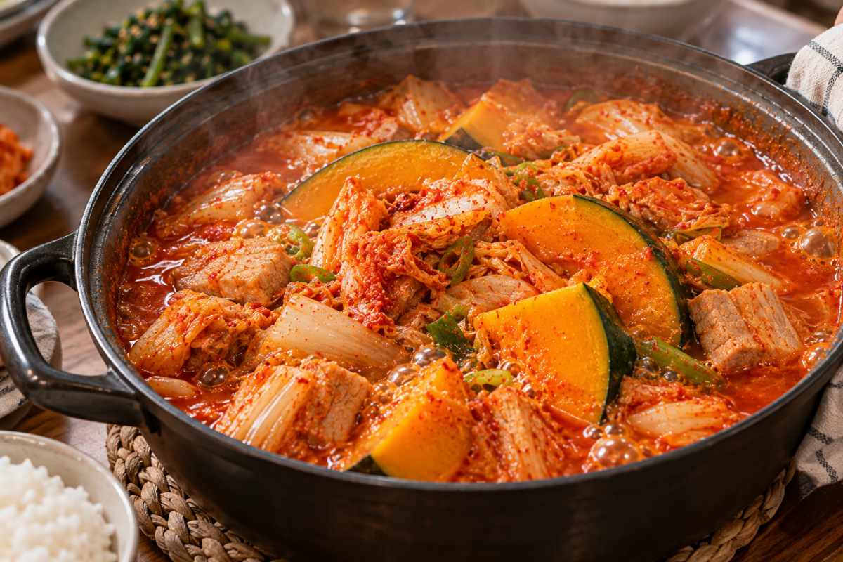호박 김치찌개 / 기사 이해를 돕기 위한 Ai 이미지