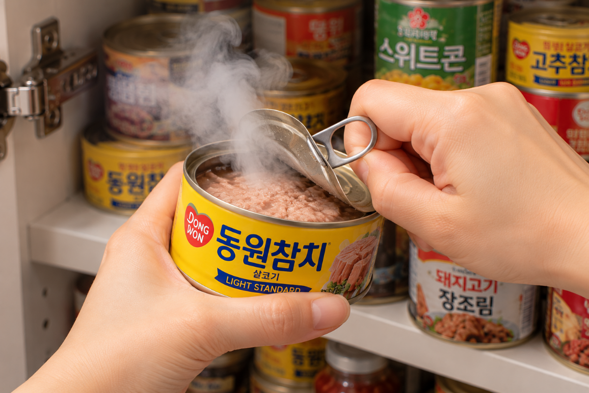 캔을 개봉하자 액체가 나온다 / 기사 이해를 돕기 위한 Ai이미지