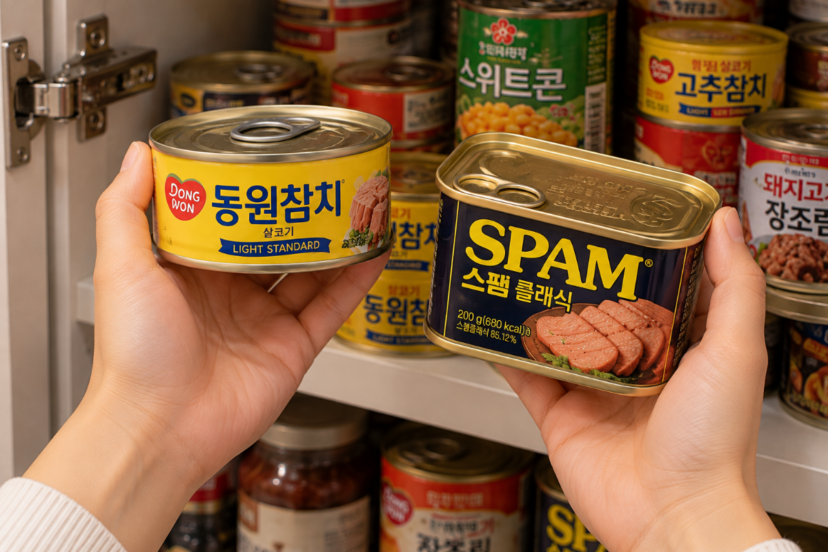 통조림 두개를 손으로 들고있다 / 기사 이해를 돕기 위한 Ai이미지
