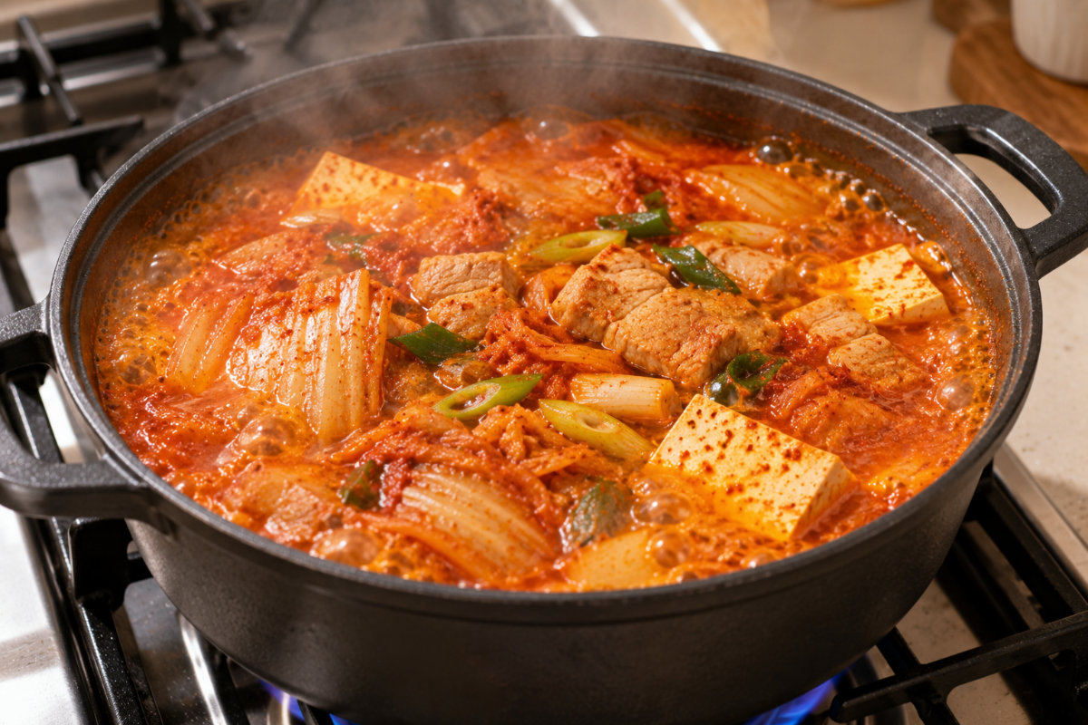 완성된 김치찌개 / 기사 이해를 돕기 위한 AI이미지