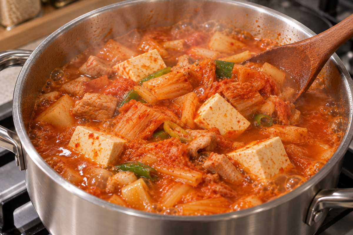 완성된 김치찌개 / 기사 이해를 돕기 위한 Ai 이미지