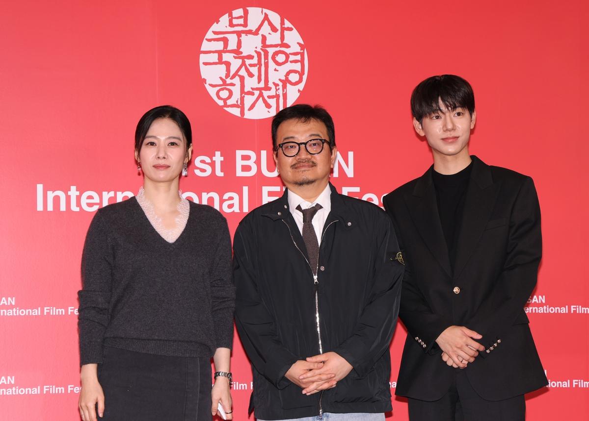 제31회 부산국제영화제 영화 '실낙원' 기자회견 배우 김현주(왼쪽부터), 연상호 감독, 배우 배현성. 2026.10.10
