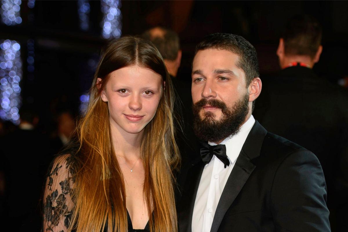 미아 고스(Mia Goth), 샤이아 라보프(Shia LaBeouf) (Photo by Jonathan Short/Invision/AP, File)