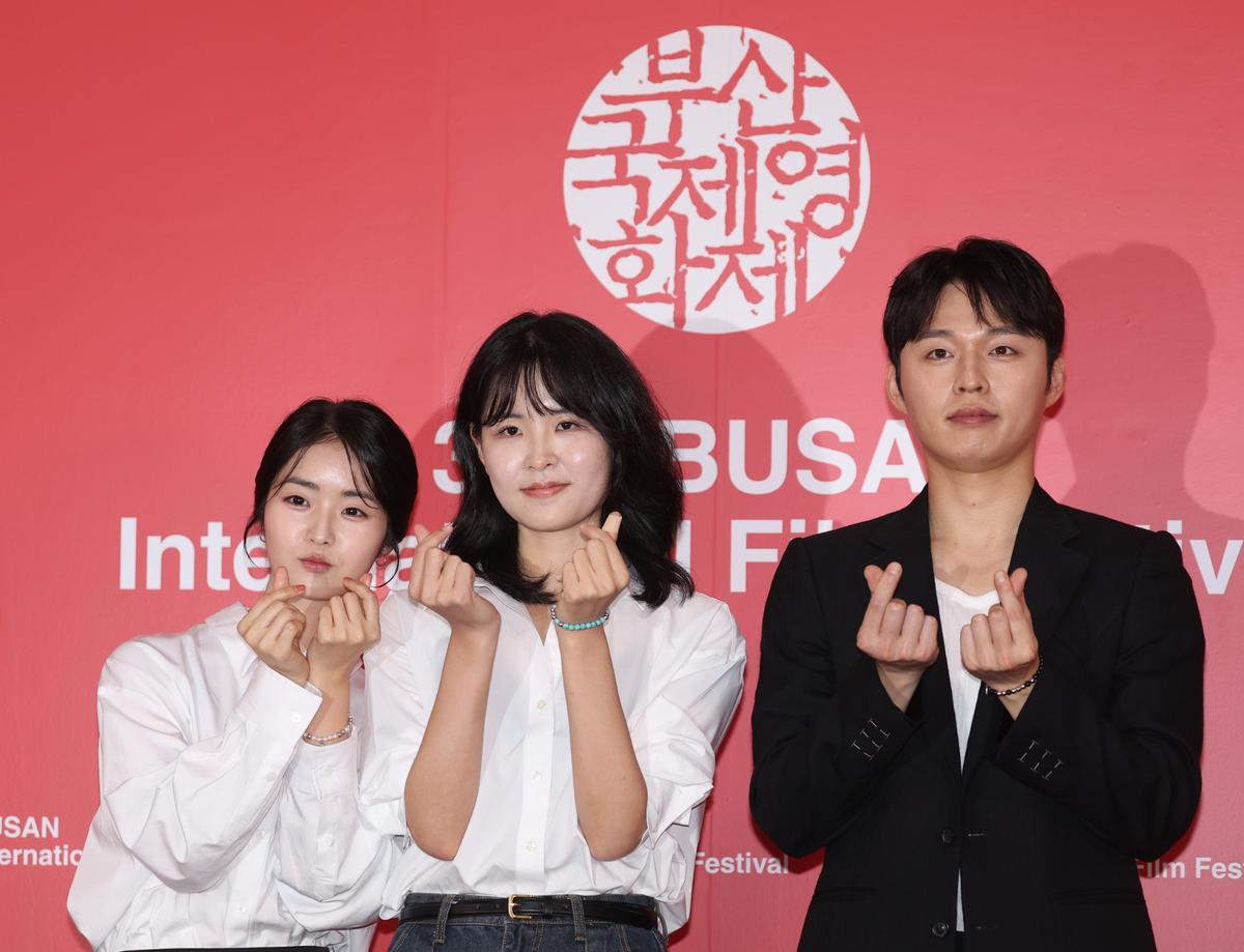 제31회 부산국제영화제 영화 '그날의 태주' 기자회견 배우 박한솔(왼쪽부터), 임하연 감독, 배우 김우겸. 2026.10.11