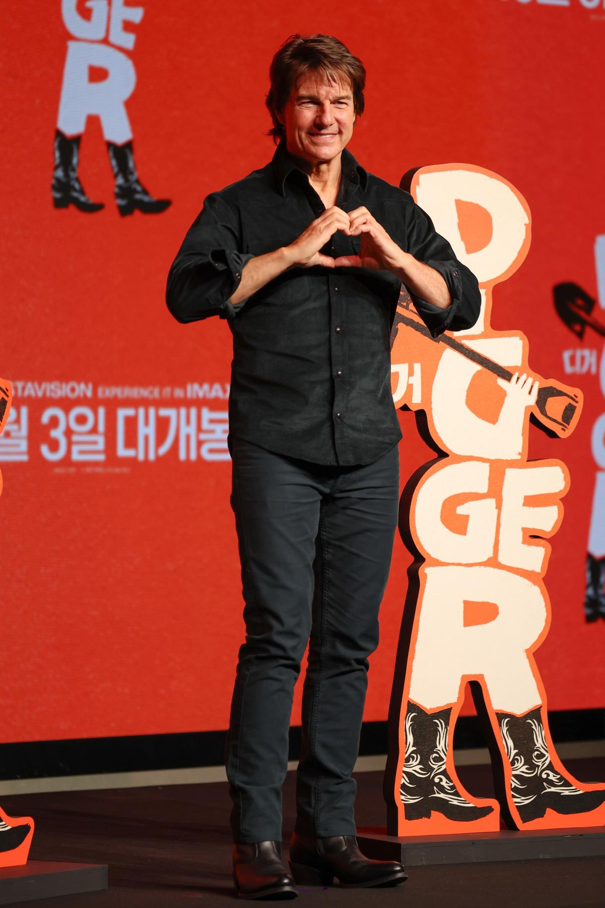 영화 '디거' 기자간담회의 톰 크루즈