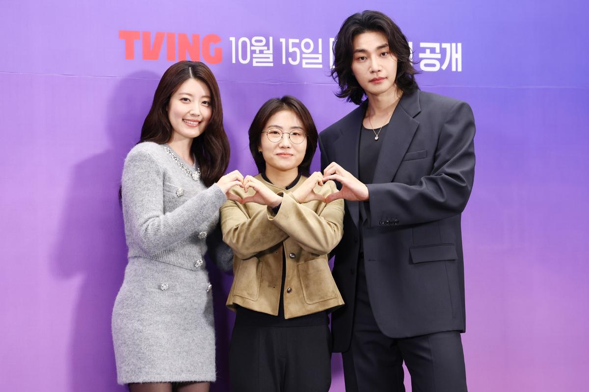 배우 남지현, 김예지 연출, 김재영 _ 14일 서울 마포구 스탠포드 호텔 티빙 오리지널 시리즈 '내가 떨릴 수 있게' 제작발표회. 2026.10.14