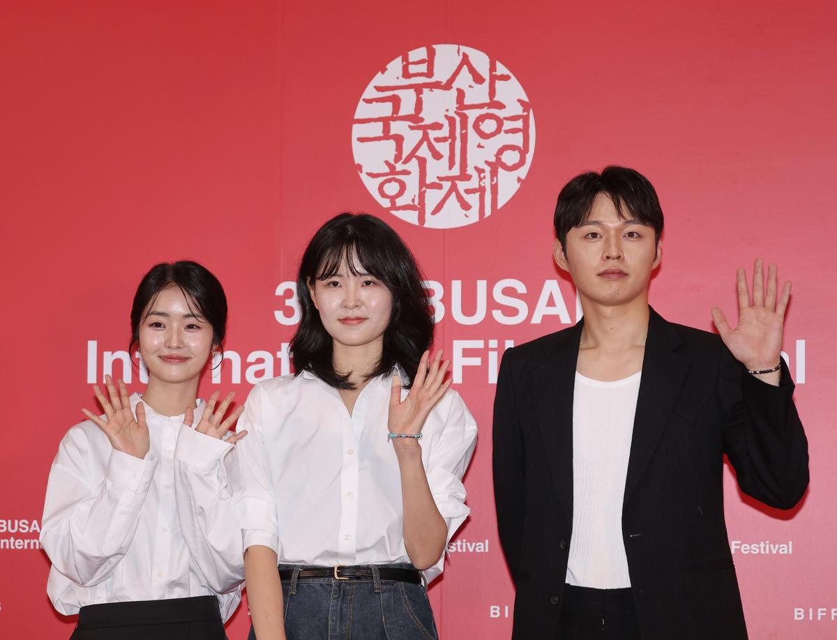 제31회 부산국제영화제 영화 '그날의 태주' 기자회견 배우 박한솔(왼쪽부터), 임하연 감독, 배우 김우겸. 2026.10.11