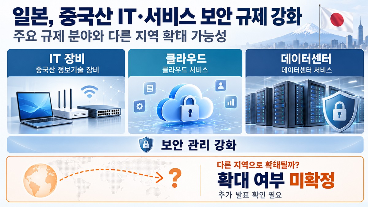 중국 규제 대폭 강화중인 일본