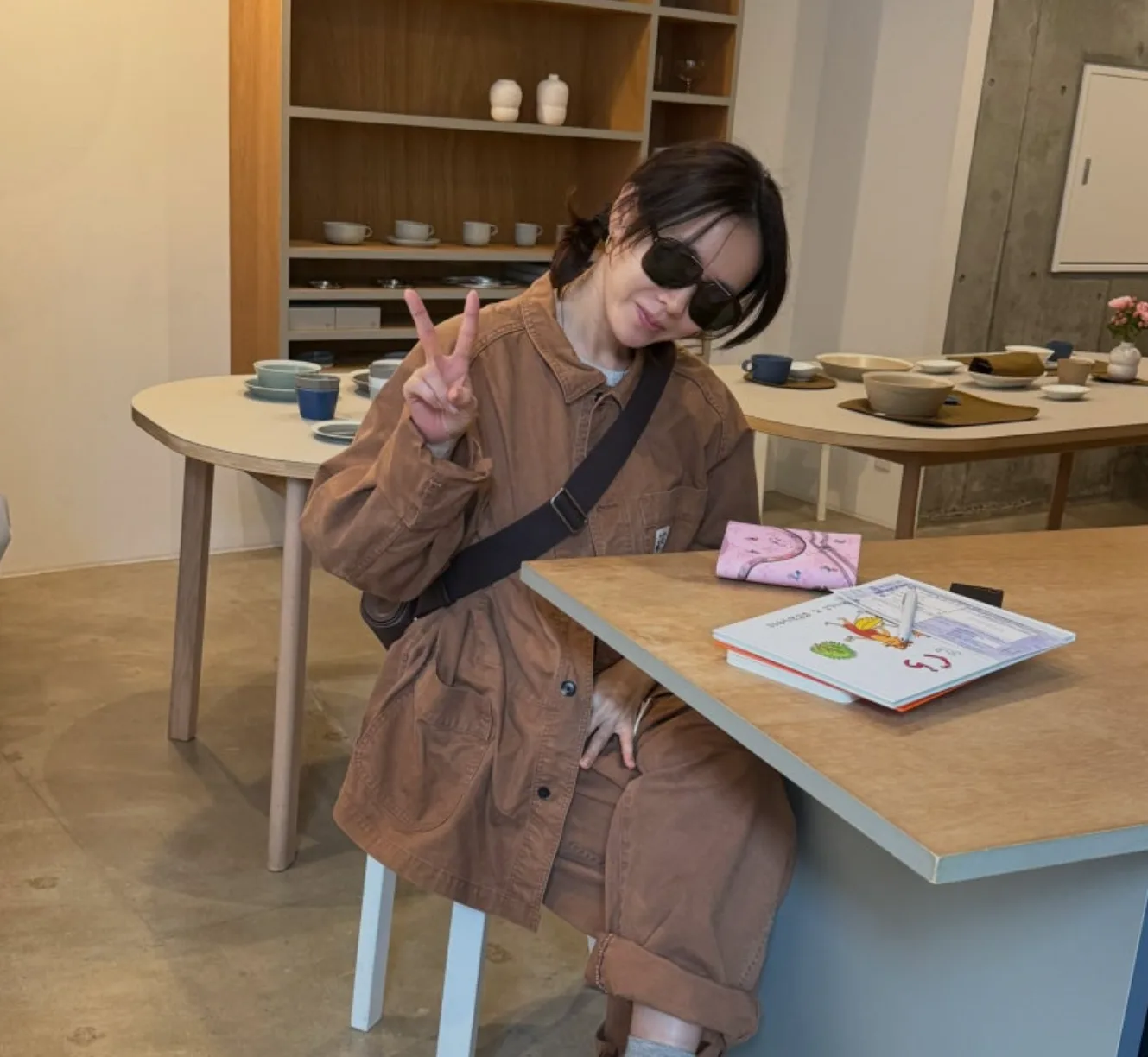 손예진 가을 워크재킷 셋업