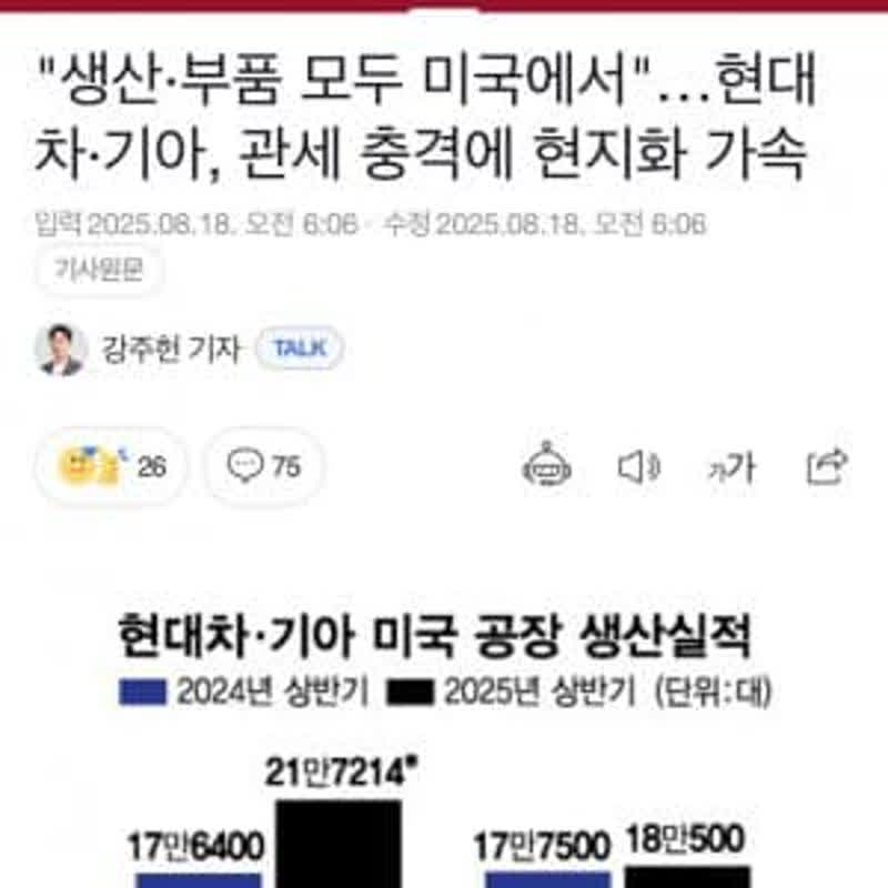 '생산부품 모두 미국에서"...현대기아차, 관세 충격에 현지화 가속
