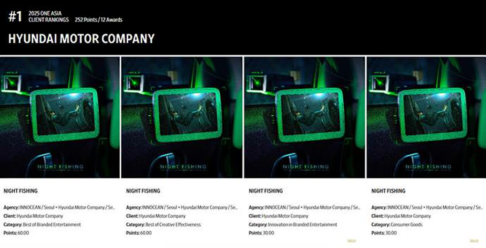 현대차·이노션, 원 아시아 4관왕… 단편 영화 ‘밤낚시’가 만든 역사